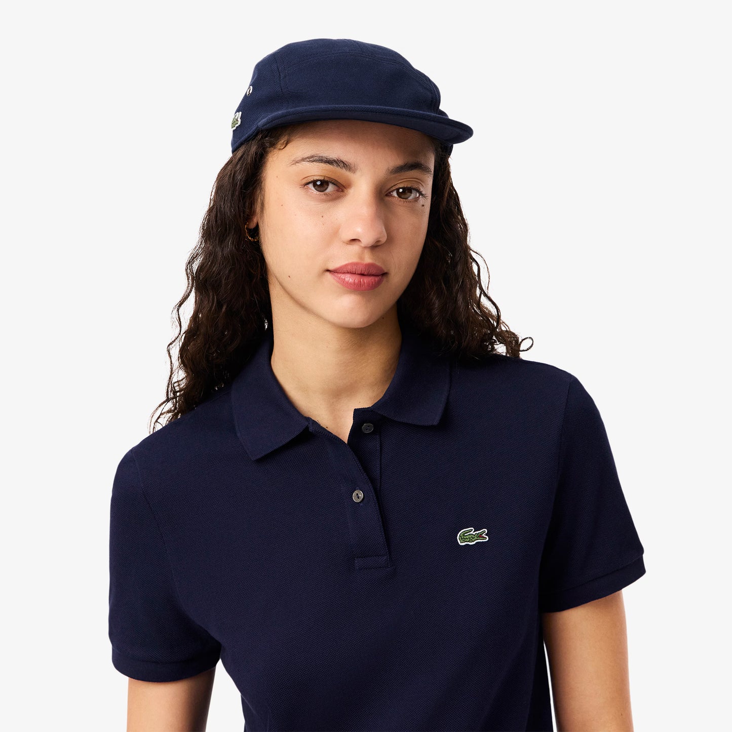 Women's Lacoste Polo Shirt (Navy Blue)