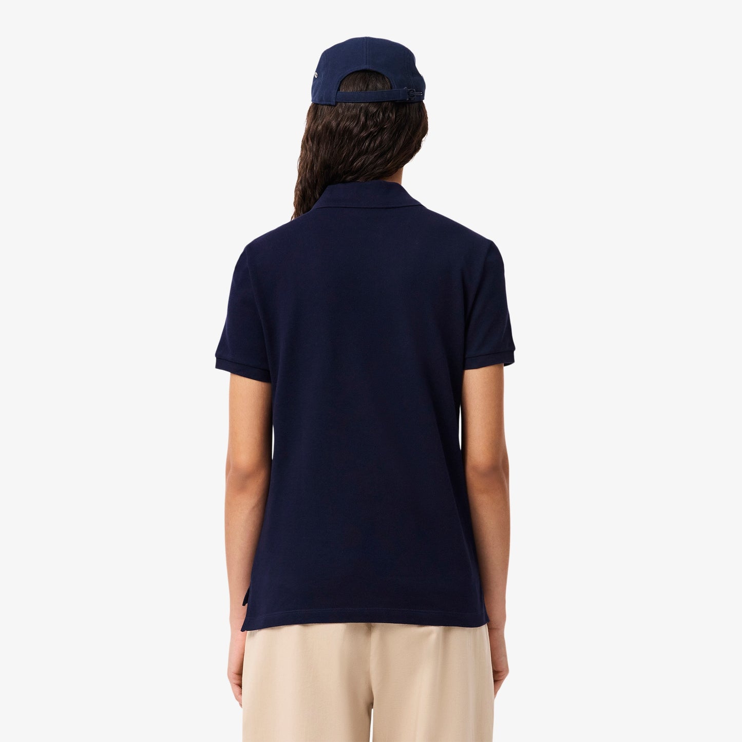Women's Lacoste Polo Shirt (Navy Blue)