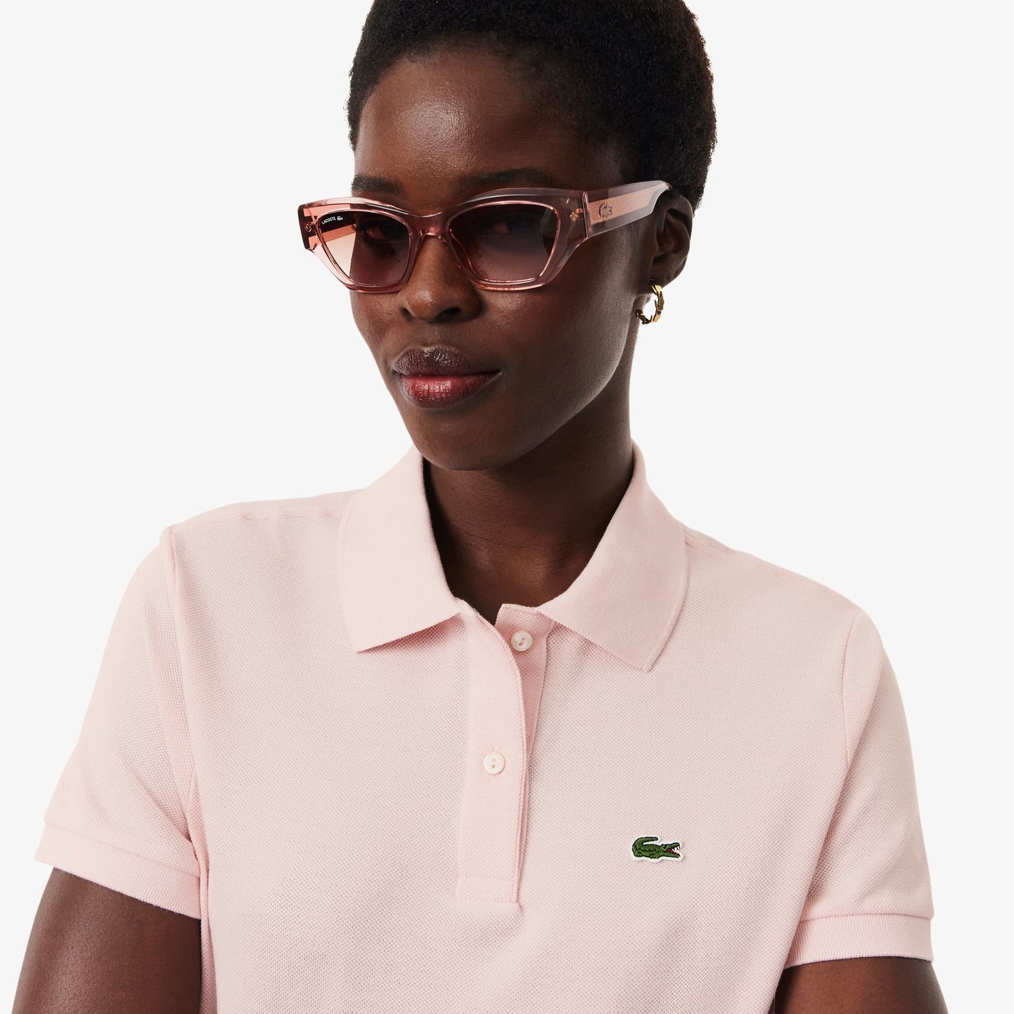 Women's Lacoste Polo Shirt (Baby Pink)