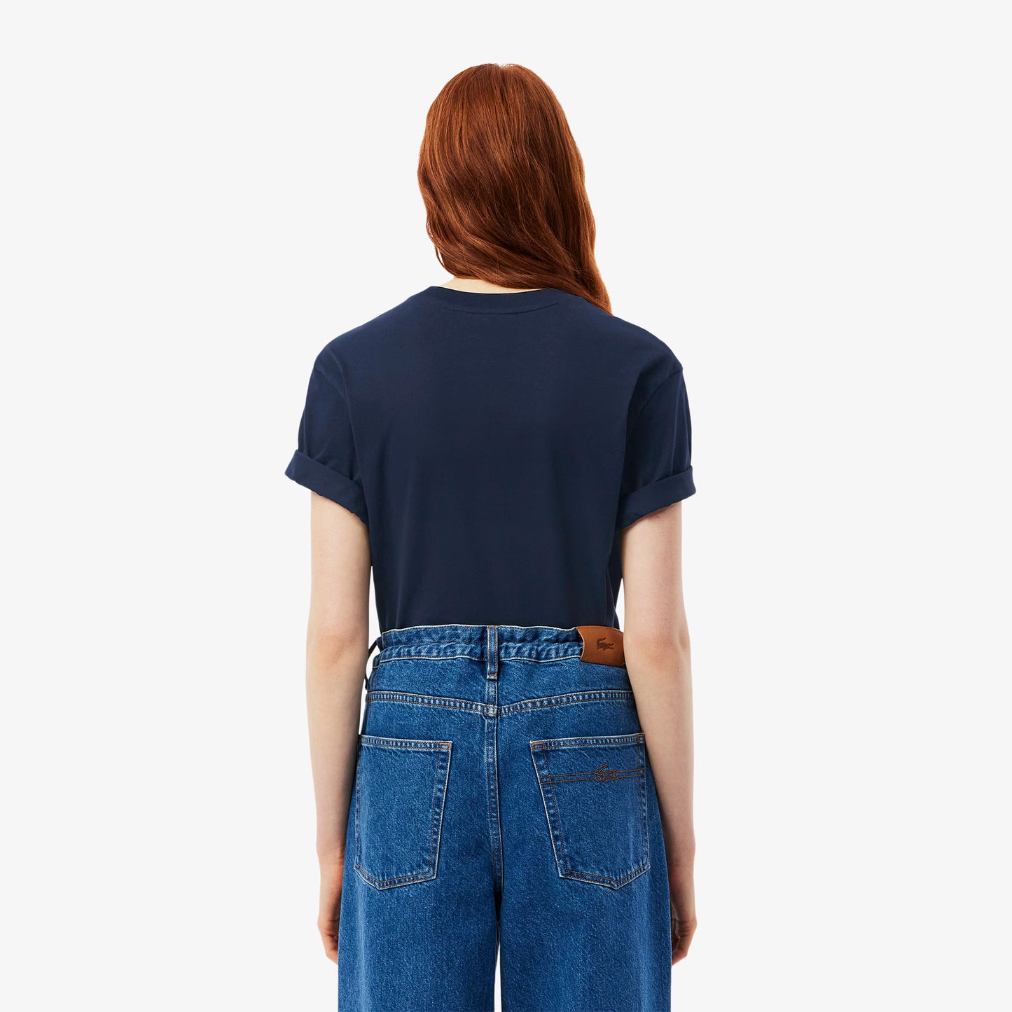 Women’s Lacoste T-Shirt (Navy Blue)