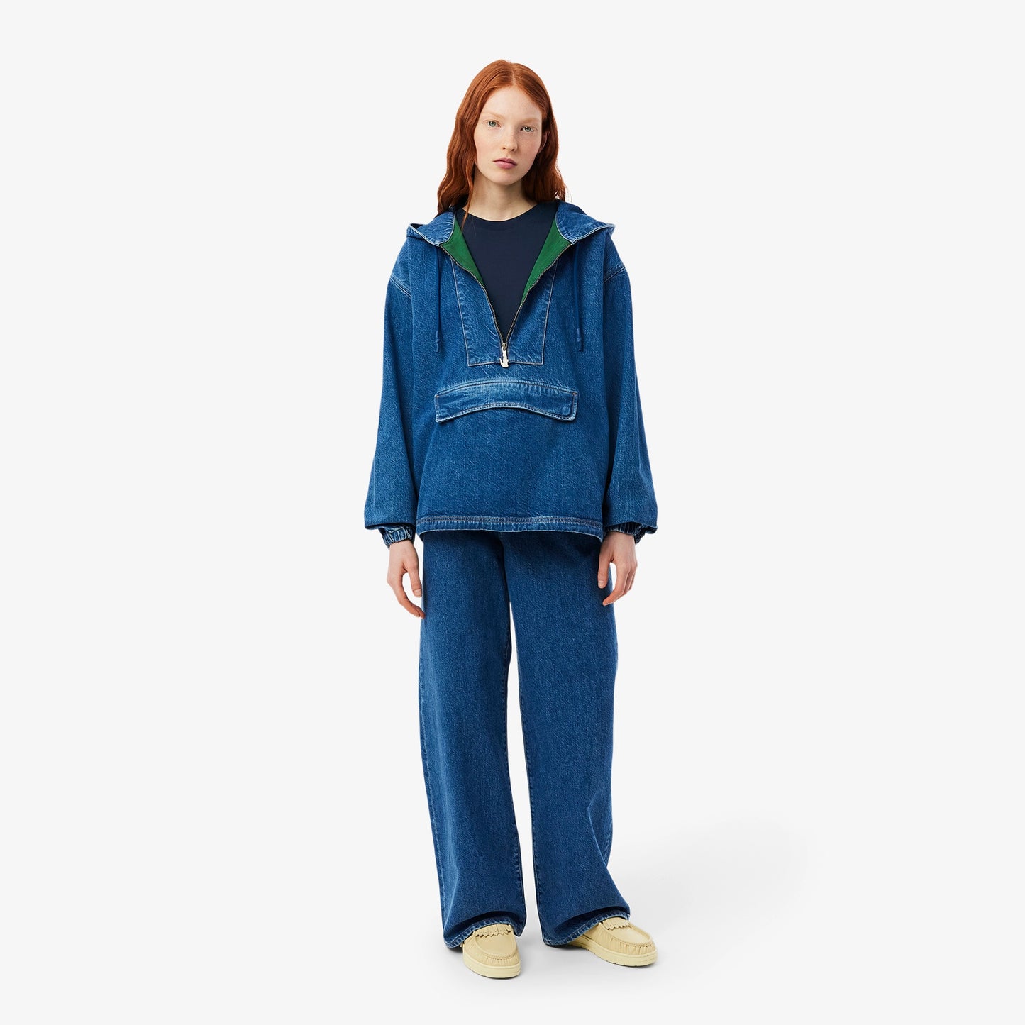 Women’s Lacoste T-Shirt (Navy Blue)
