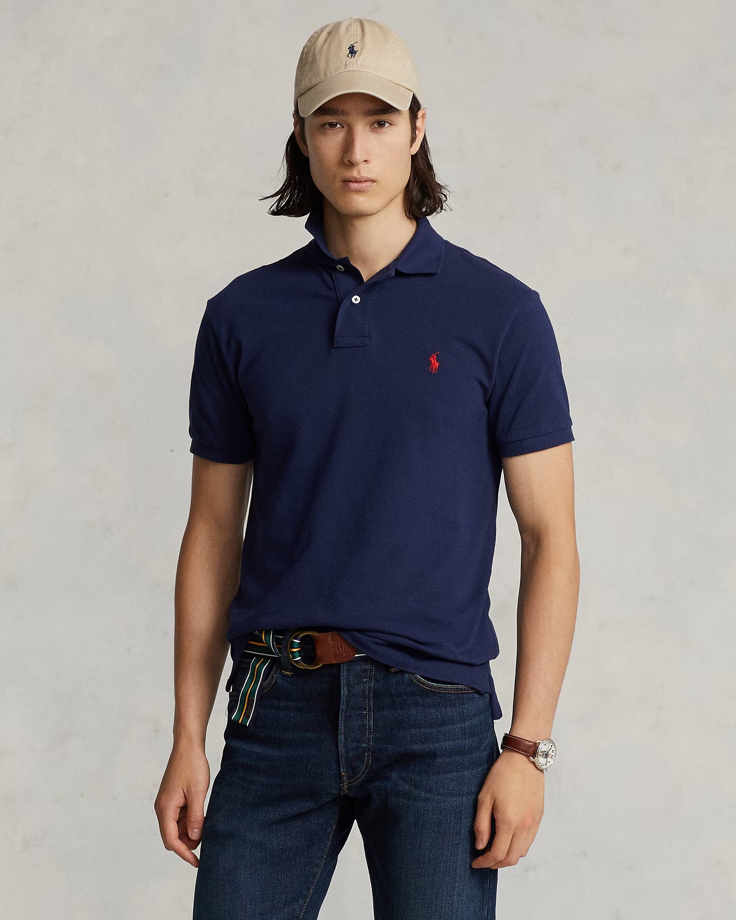 Men's Ralph Lauren Polo Shirt (Navy Blue)