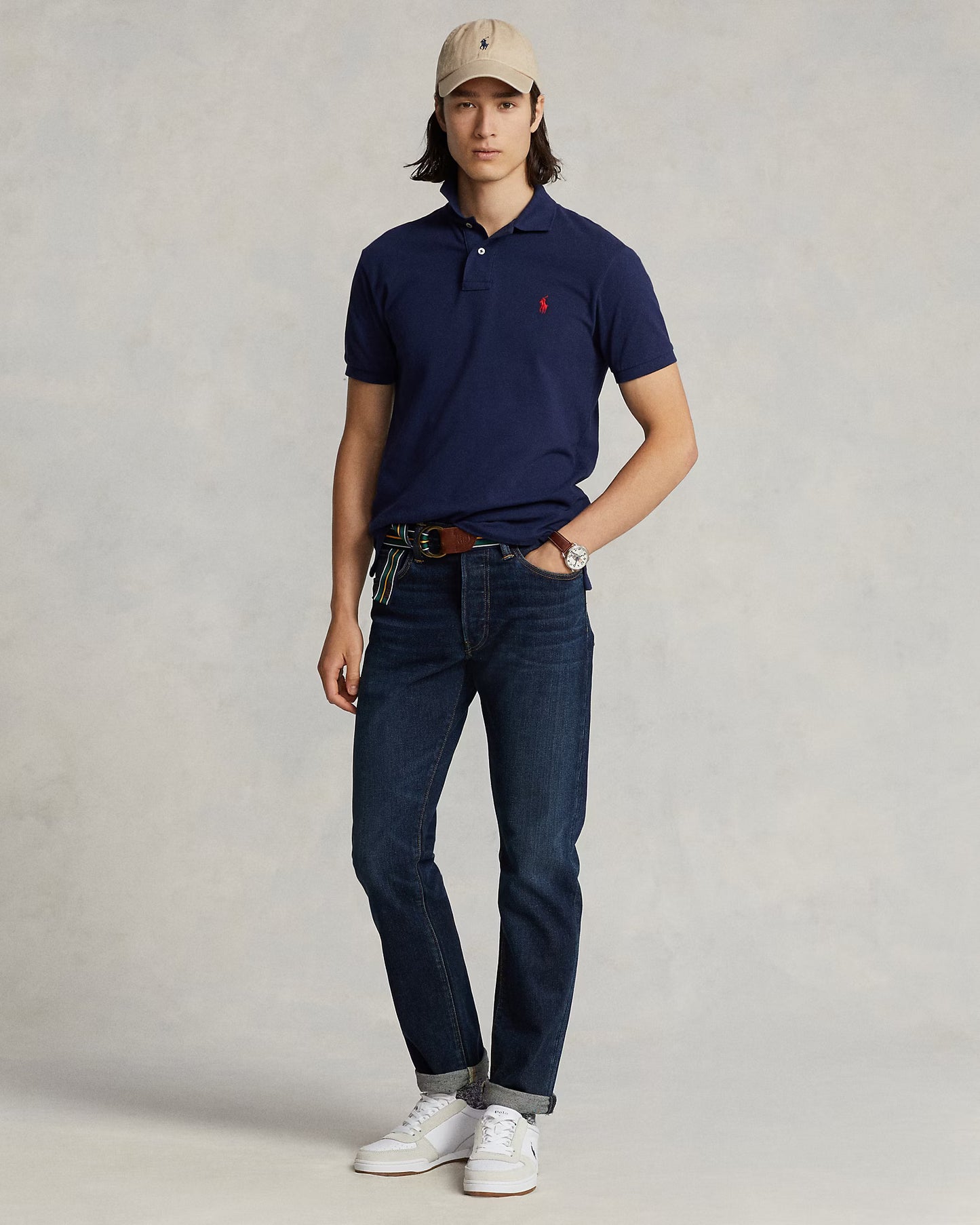 Men's Ralph Lauren Polo Shirt (Navy Blue)