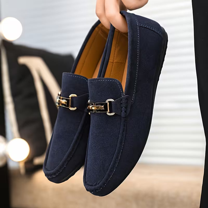 Men's Executive Loafers (Navy Blue)