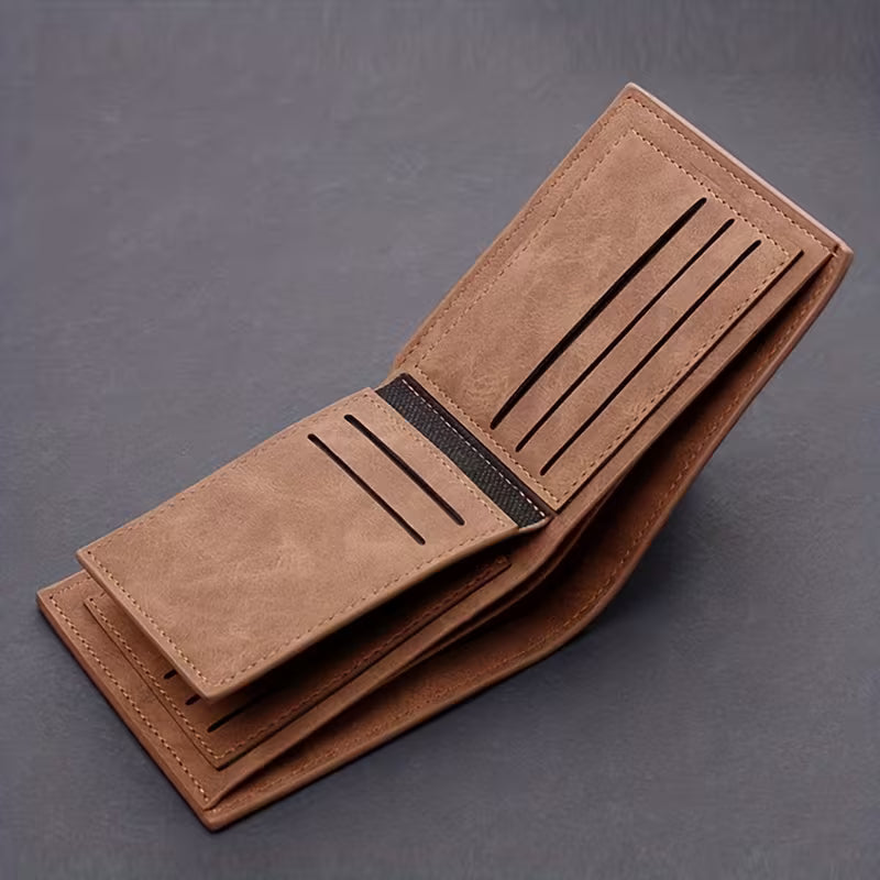 Men's Classic Bifold Wallet (Brown)