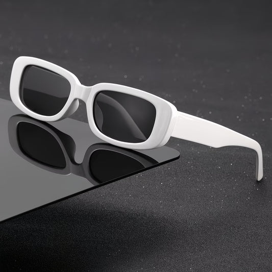Women's Geometric Sunglasses (White)