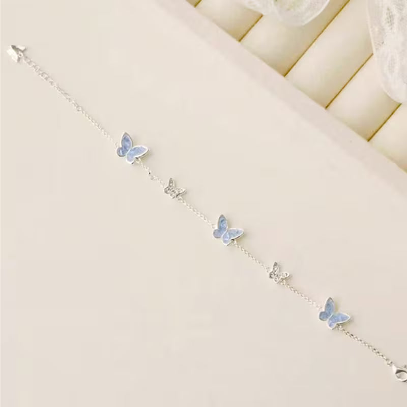 Women's Elegant Butterfly Bracelet (Blue)