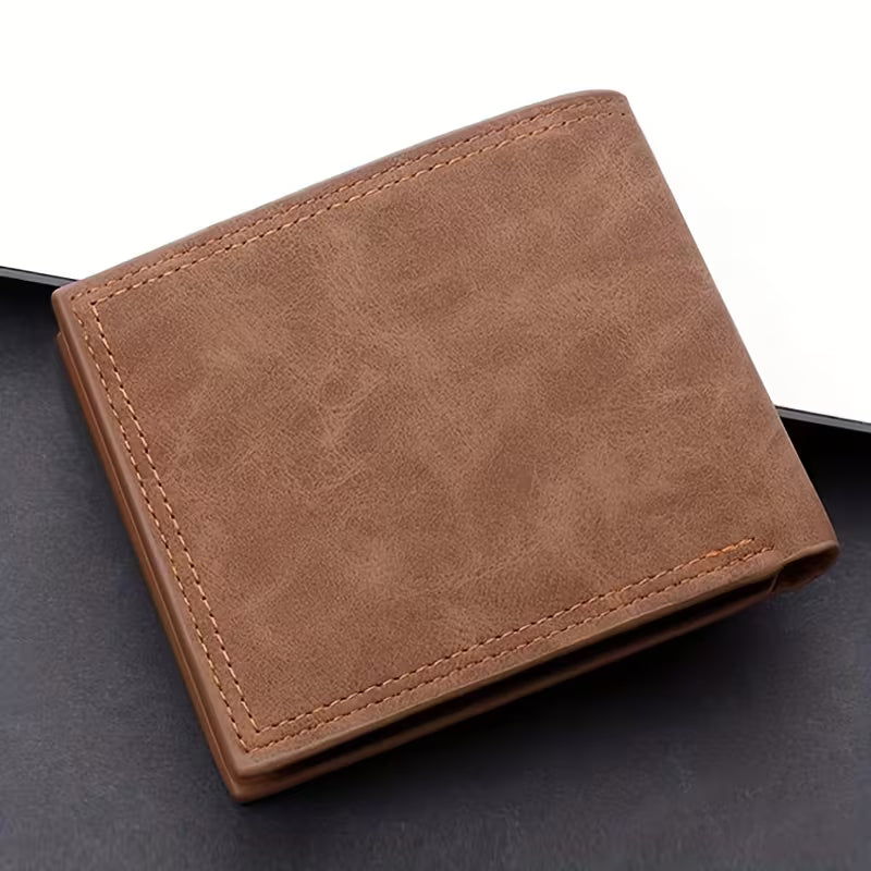 Men's Classic Bifold Wallet (Brown)