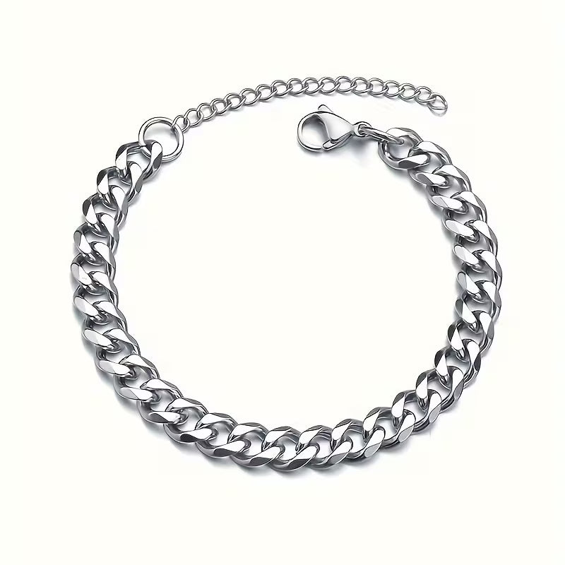 Men's Cuban Chain Bracelet (Stainless Steel)