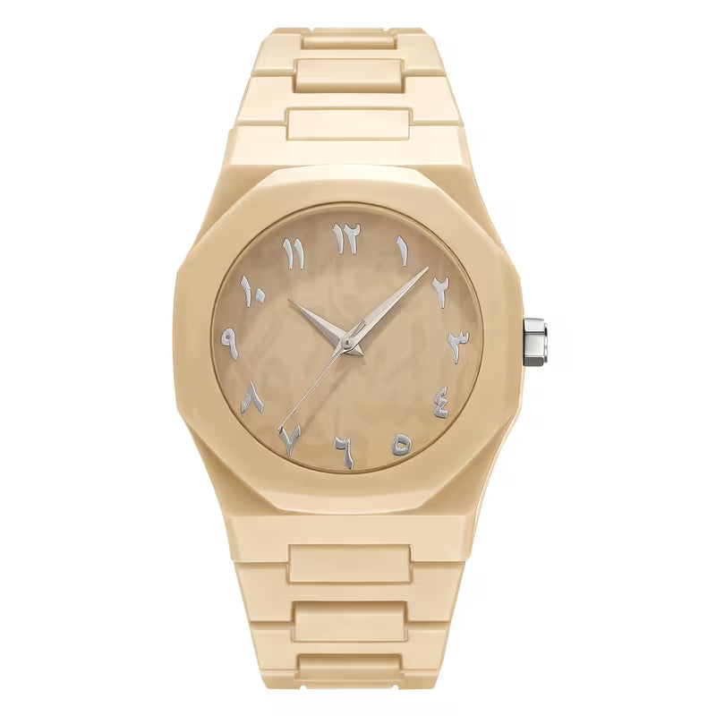 Men's Classic Quartz Watch (Beige)