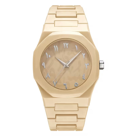 Men's Classic Quartz Watch (Beige)