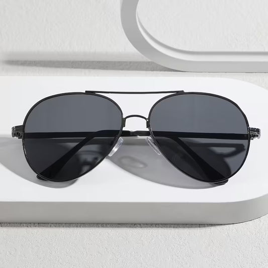 Men's Vintage Metal Sunglasses (Grey)