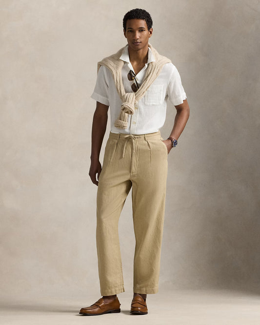 Men's Ralph Lauren Linen Pants (Beige)