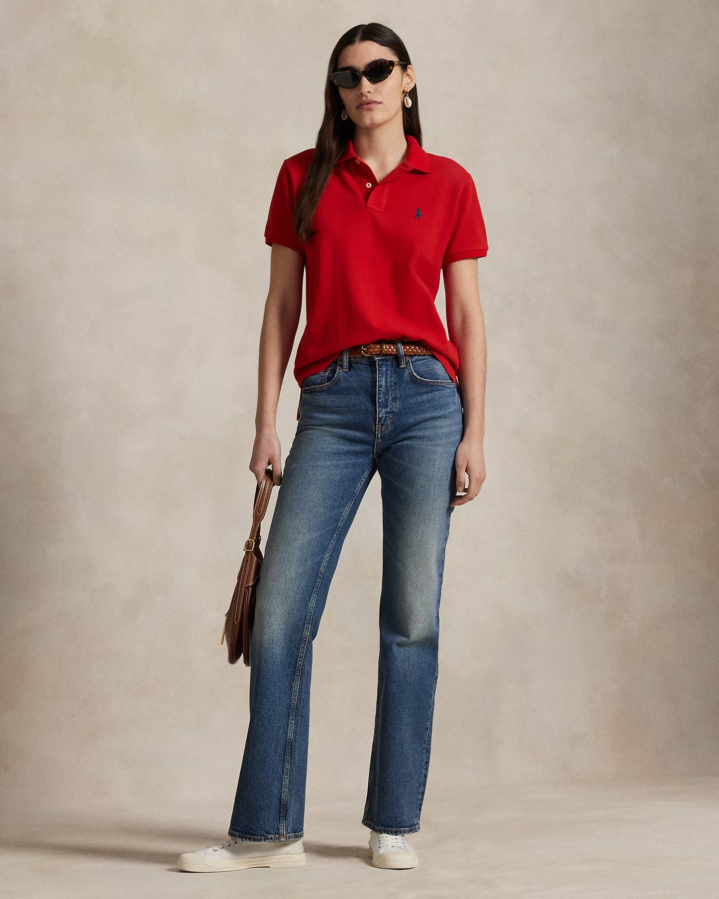 Women's Ralph Lauren Polo Shirt (Red)