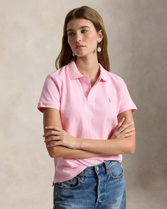 Women's Ralph Lauren Polo Shirt (Baby Pink)