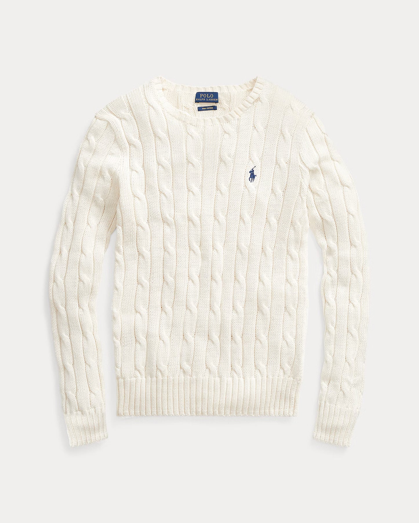 Women's Ralph Lauren Cable-Knit Sweater (White)
