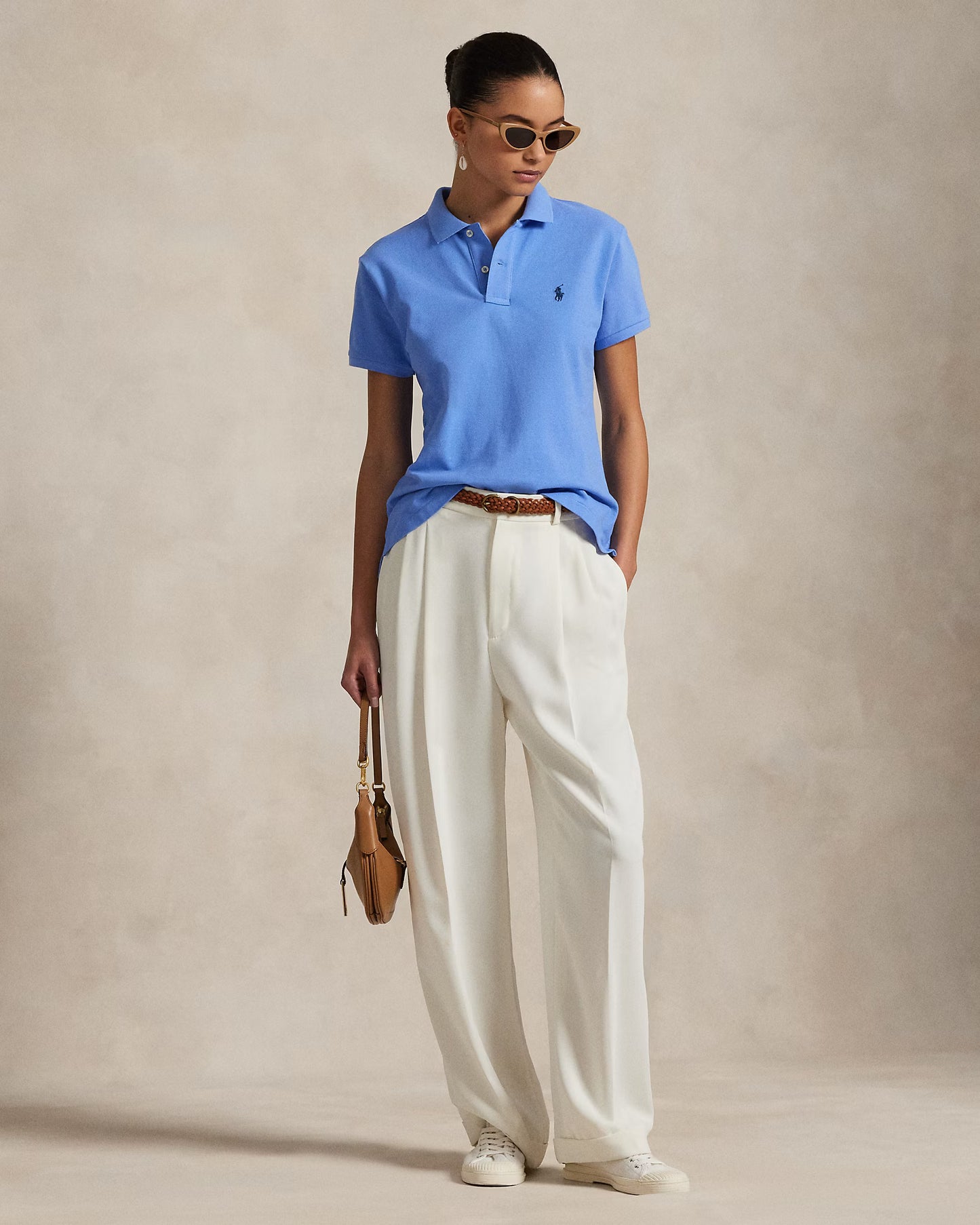 Women's Ralph Lauren Polo Shirt (Sky Blue)