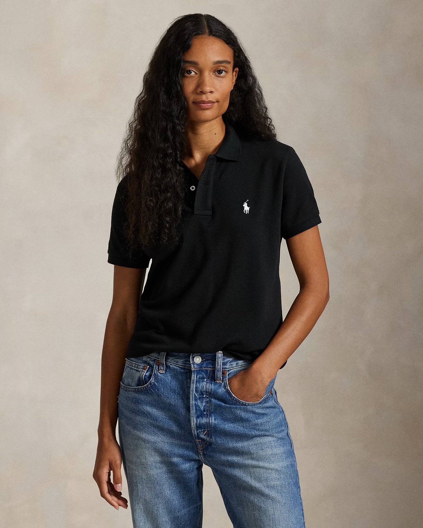 Women's Ralph Lauren Polo Shirt (Black)