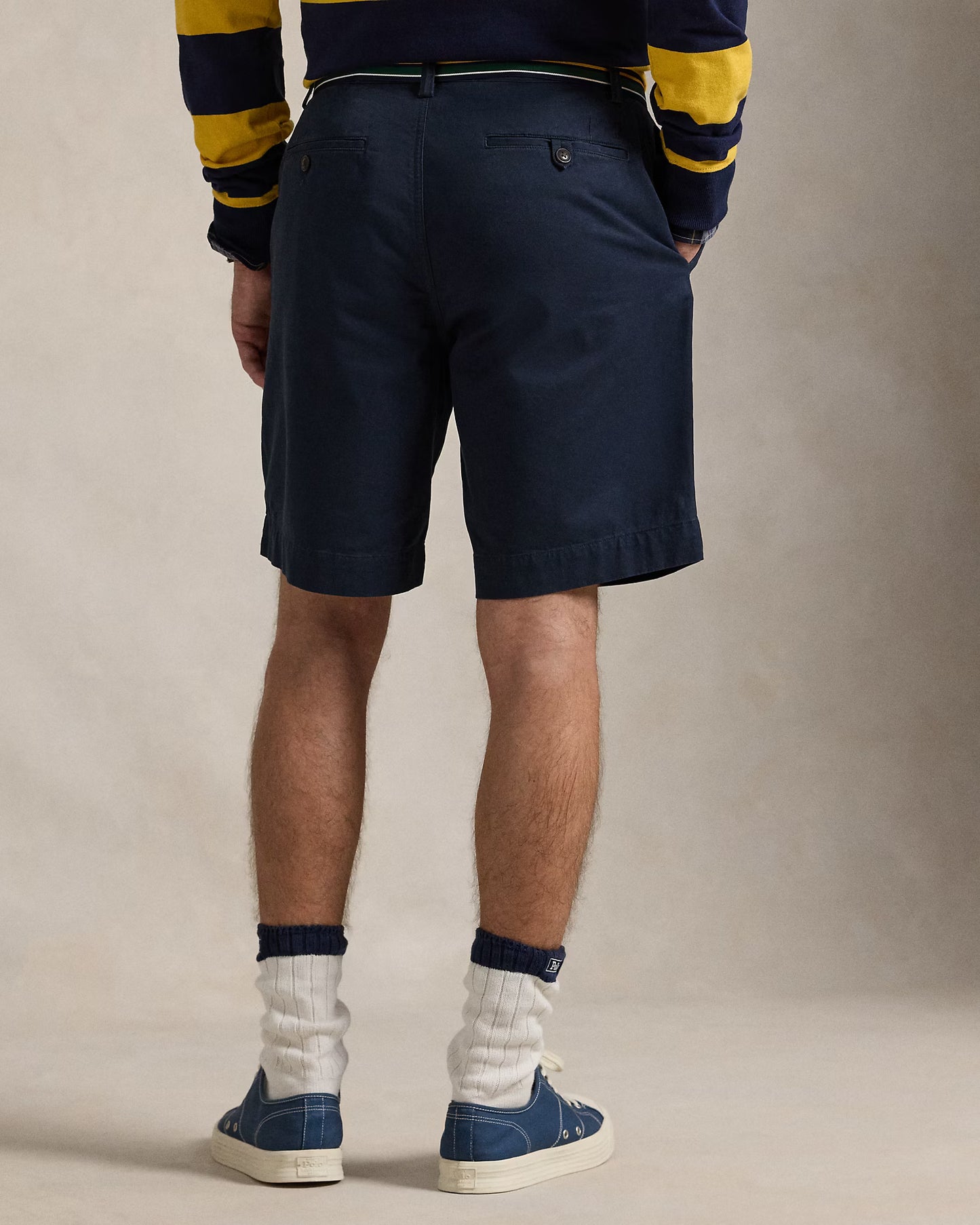Men's Ralph Lauren Cotton Chino Shorts (Navy Blue)