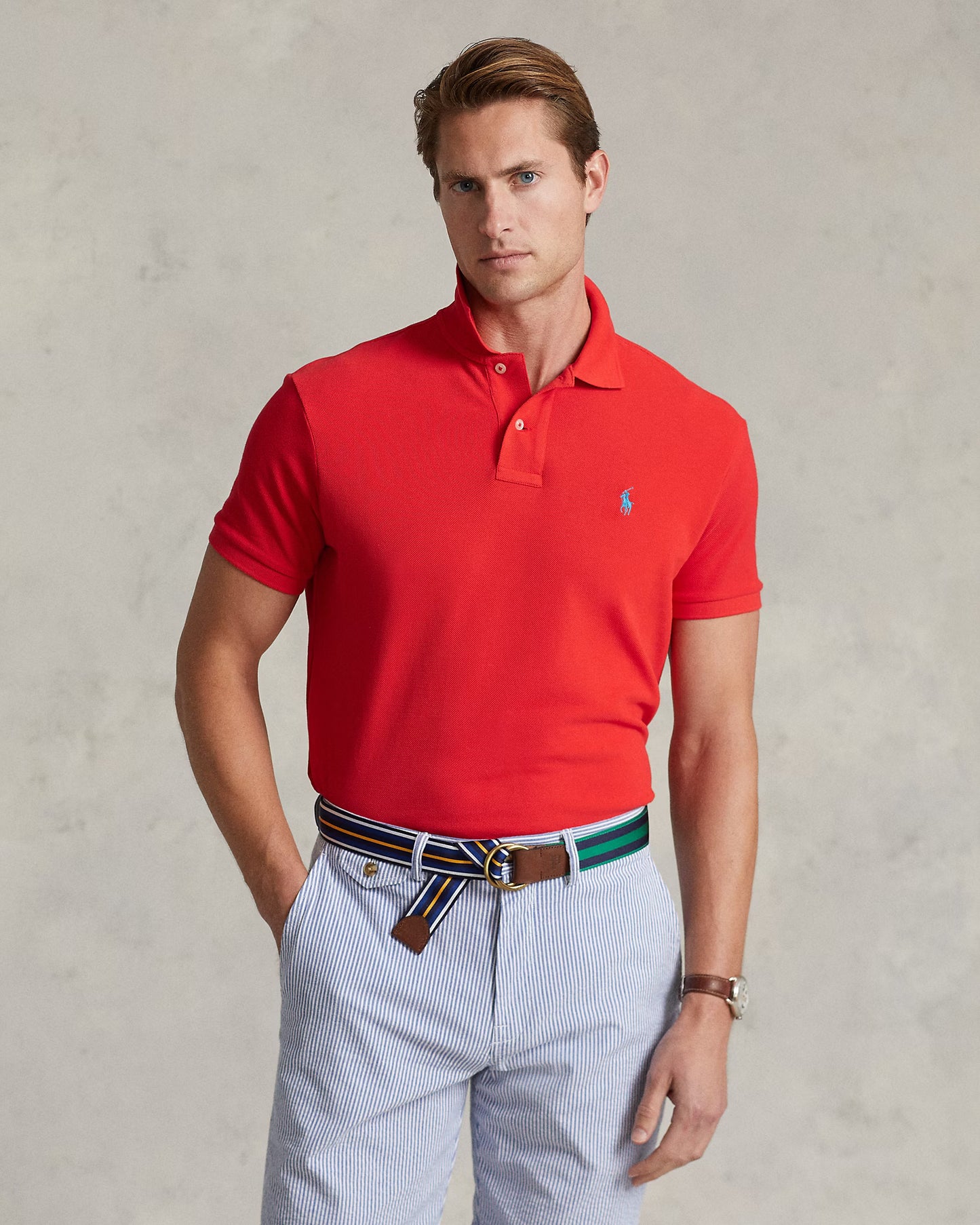 Men's Ralph Lauren Polo Shirt (Amaranth Pink)