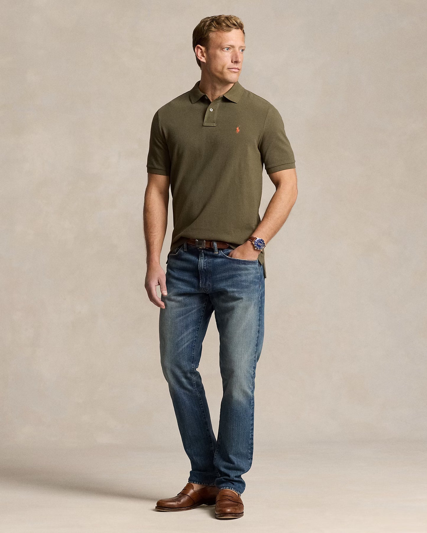 Men's Ralph Lauren Polo Shirt (Seaweed Green)
