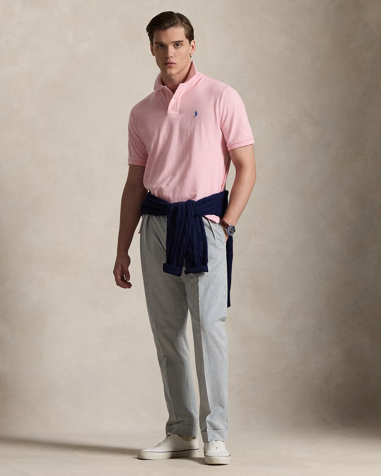 Men's Ralph Lauren Polo Shirt (Baby Pink)