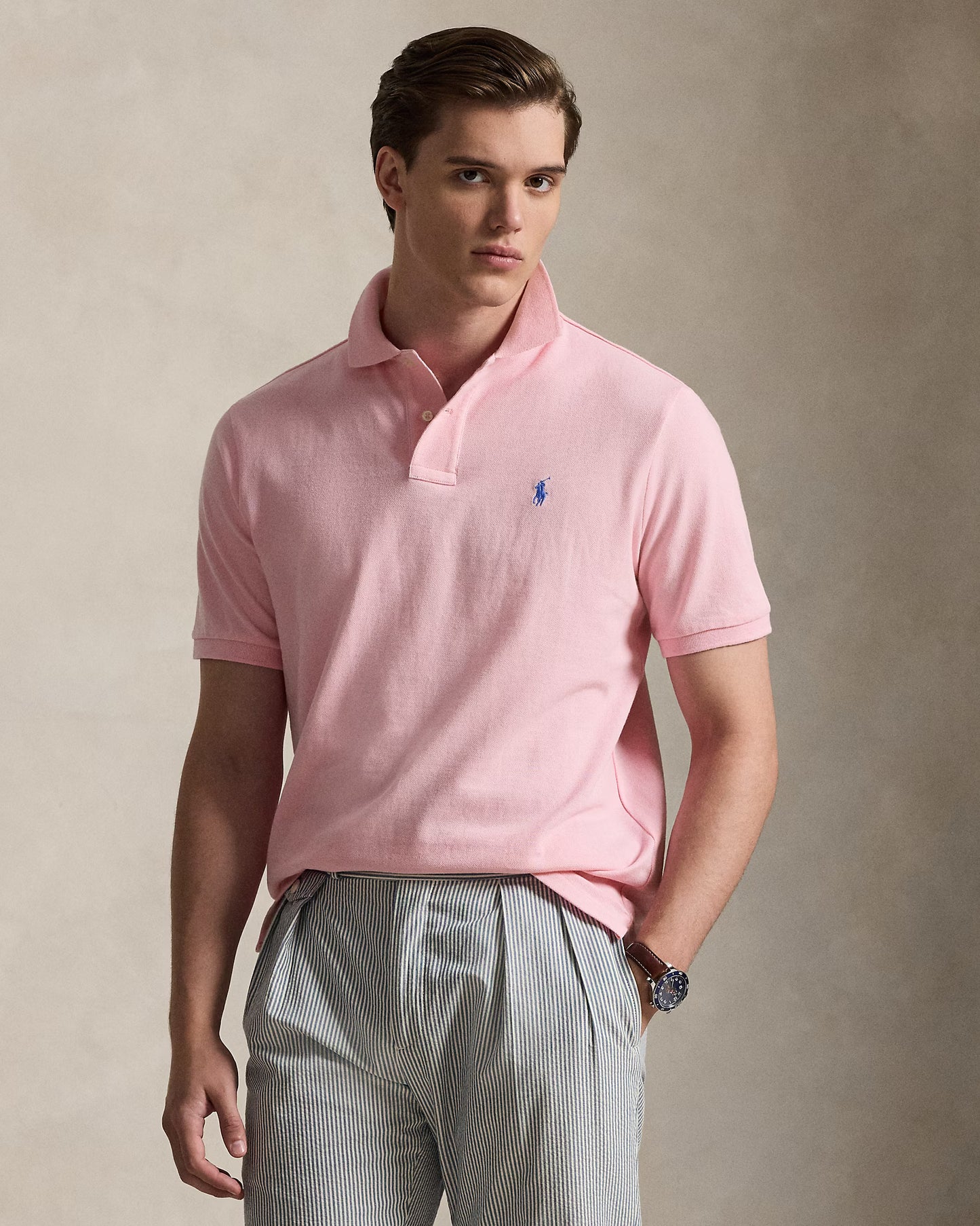 Men's Ralph Lauren Polo Shirt (Baby Pink)
