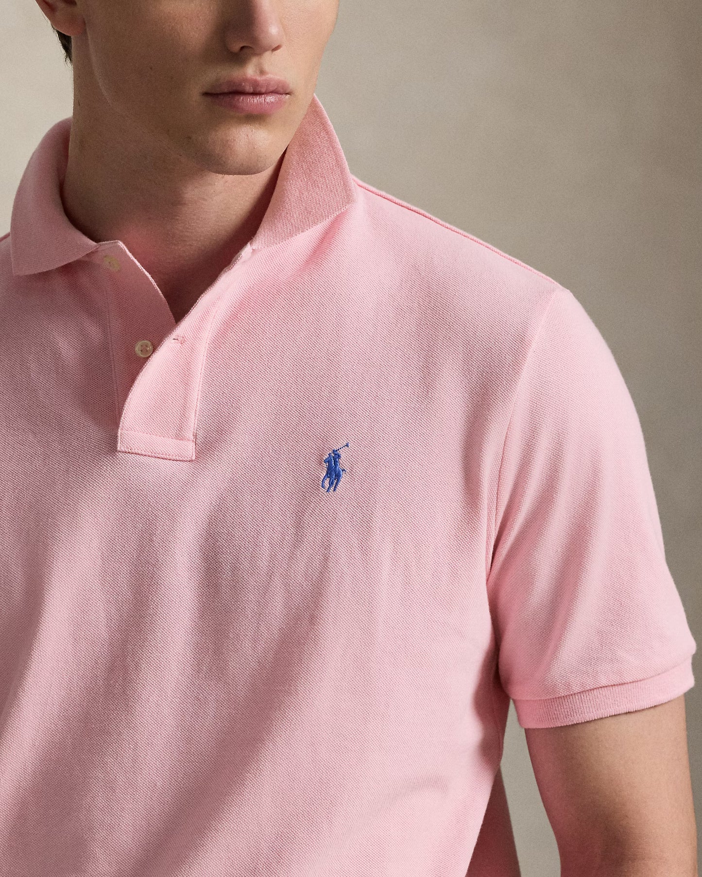 Men's Ralph Lauren Polo Shirt (Baby Pink)