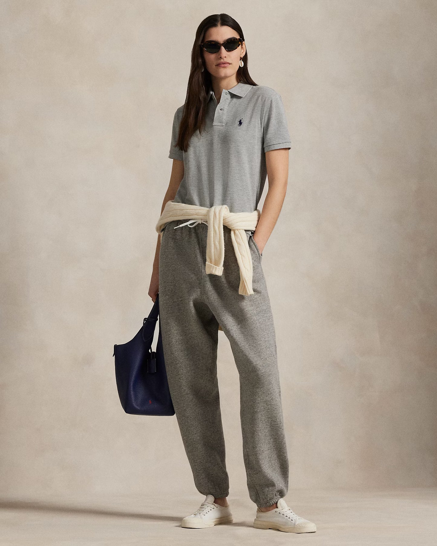 Women's Ralph Lauren Polo Shirt (Grey)