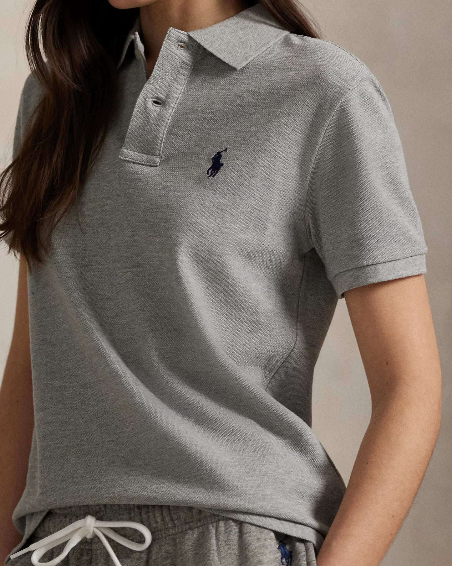 Women's Ralph Lauren Polo Shirt (Grey)