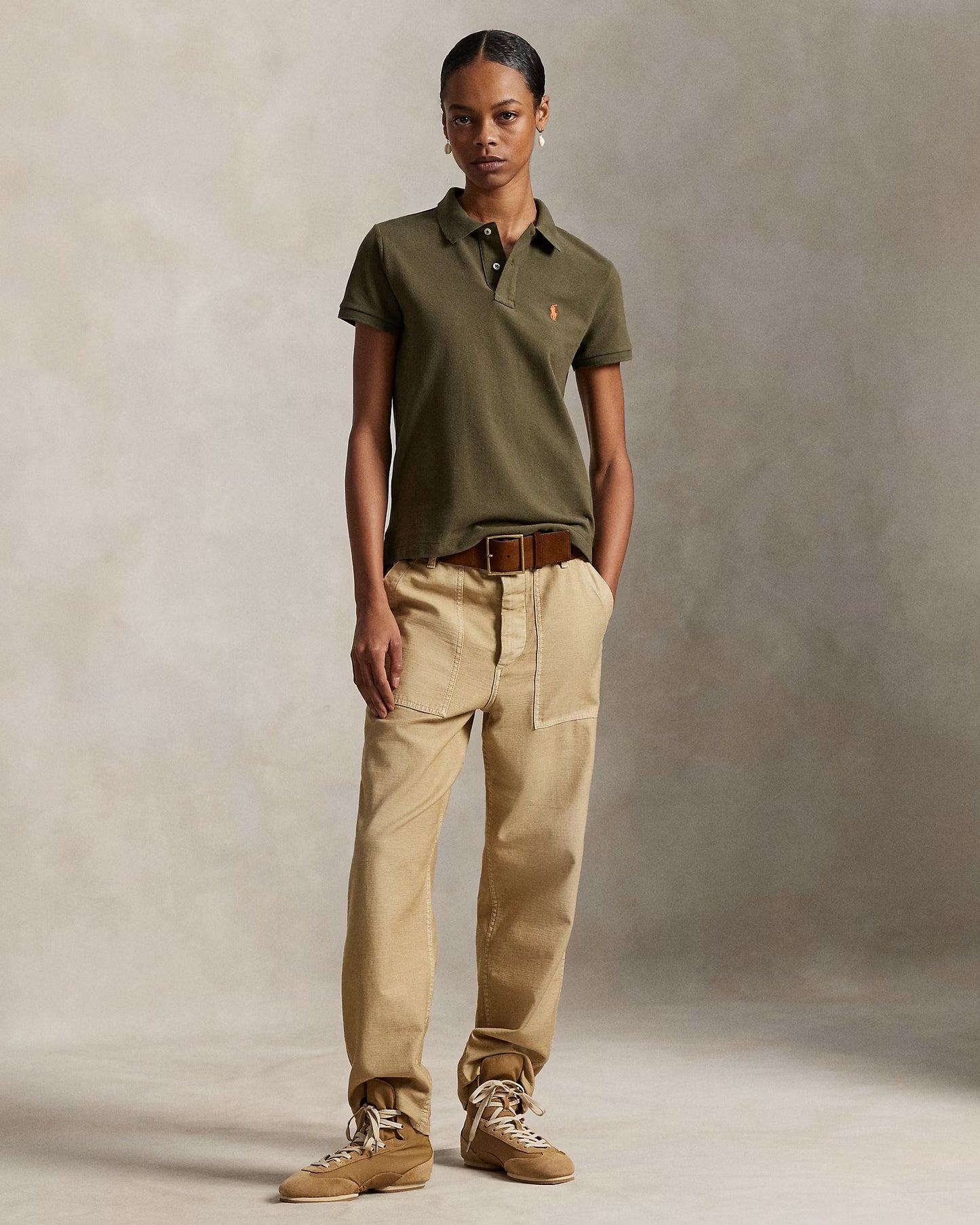 Women's Ralph Lauren Polo Shirt (Seaweed Green)