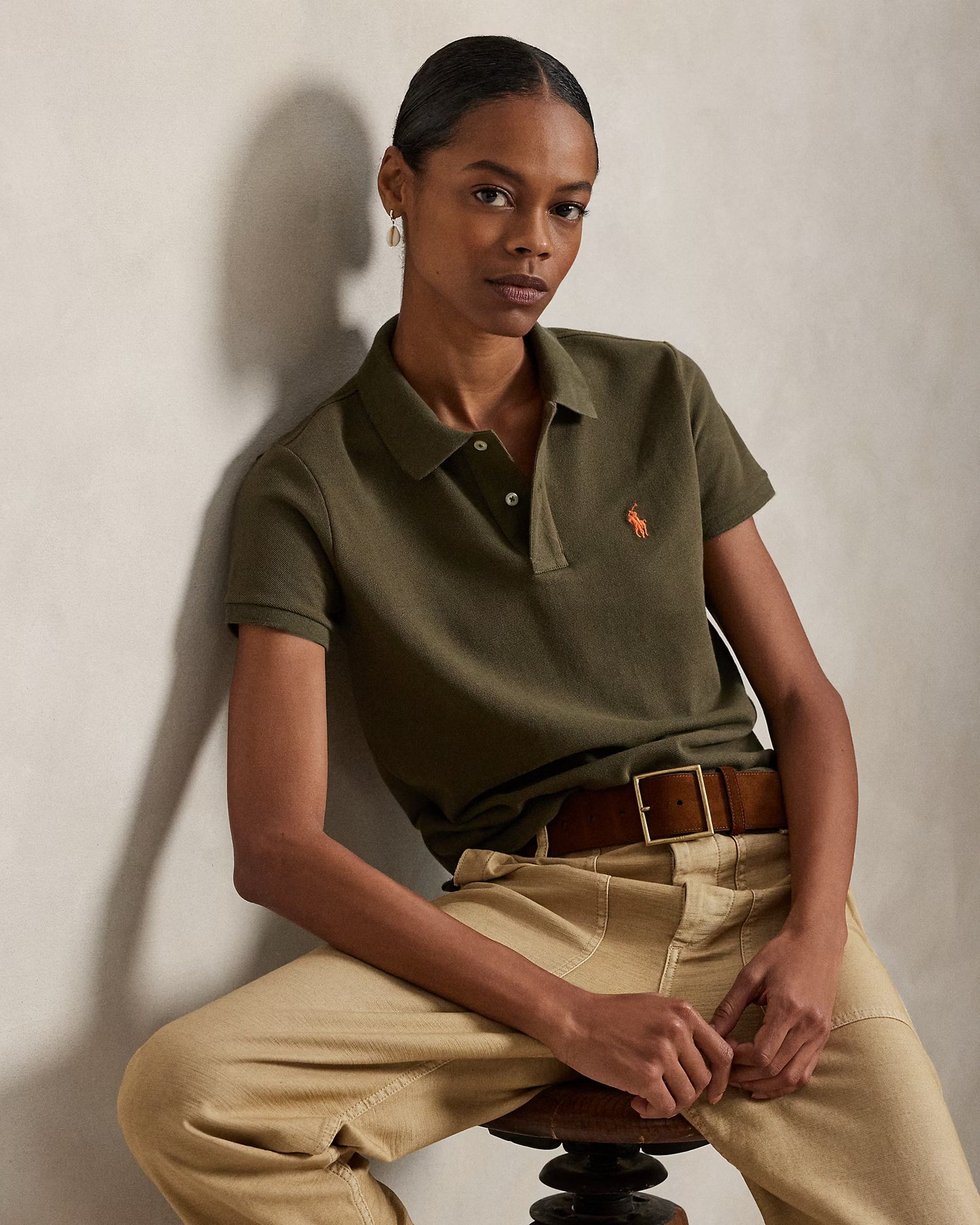Women's Ralph Lauren Polo Shirt (Seaweed Green)