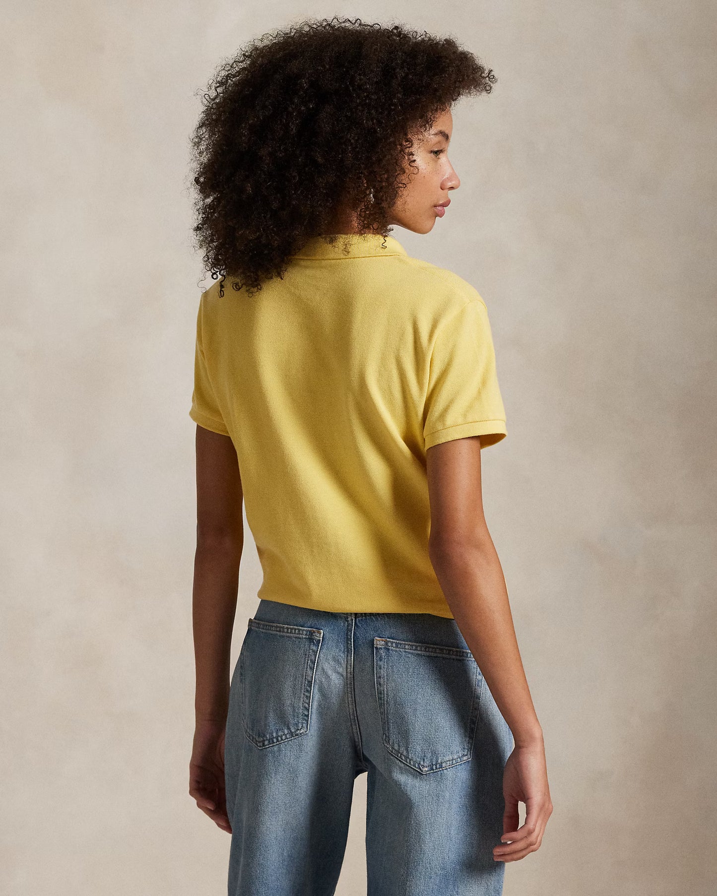 Women's Ralph Lauren Polo Shirt (Beige)