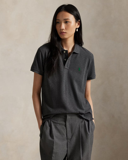 Women's Ralph Lauren Polo Shirt (Dark Grey)