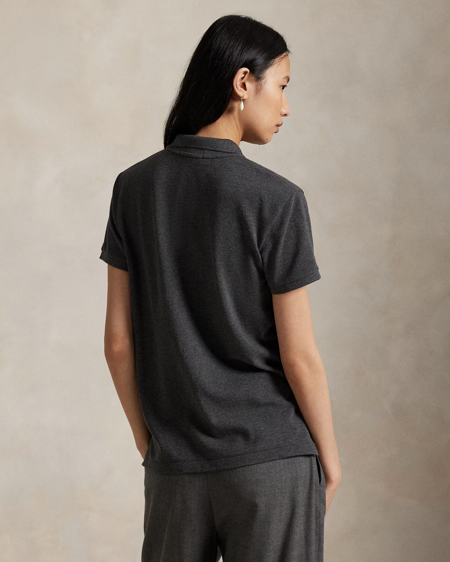 Women's Ralph Lauren Polo Shirt (Dark Grey)