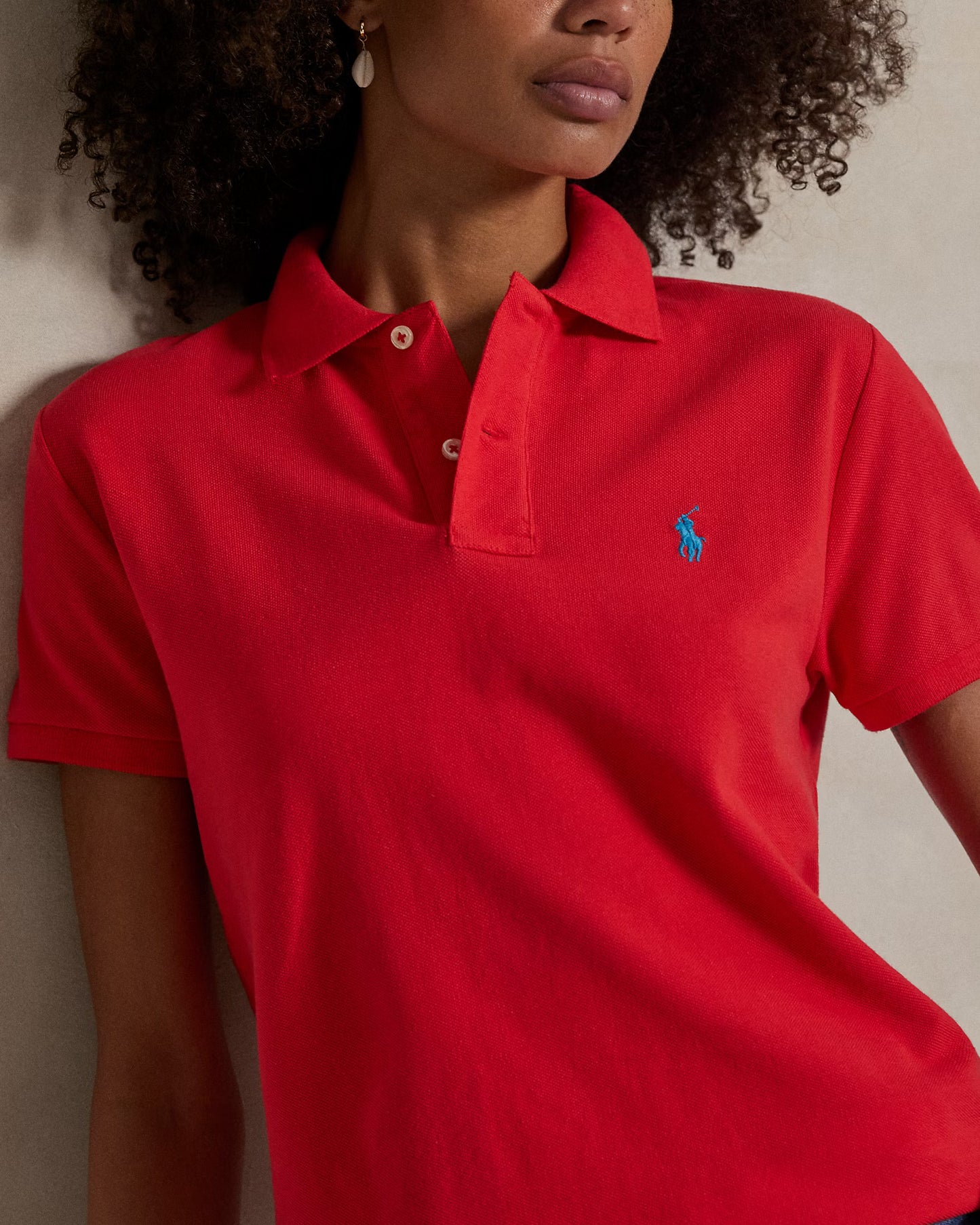 Women's Ralph Lauren Polo Shirt (Amaranth Pink)