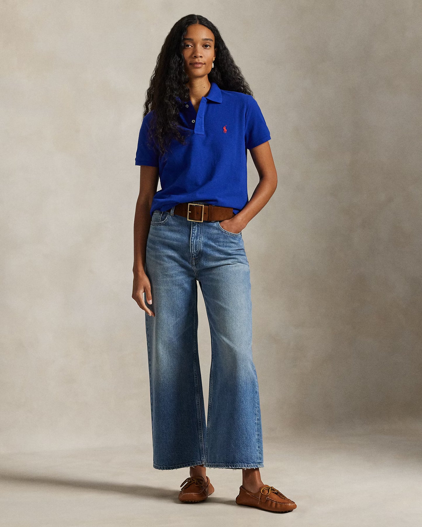 Women's Ralph Lauren Polo Shirt (Royal Blue)