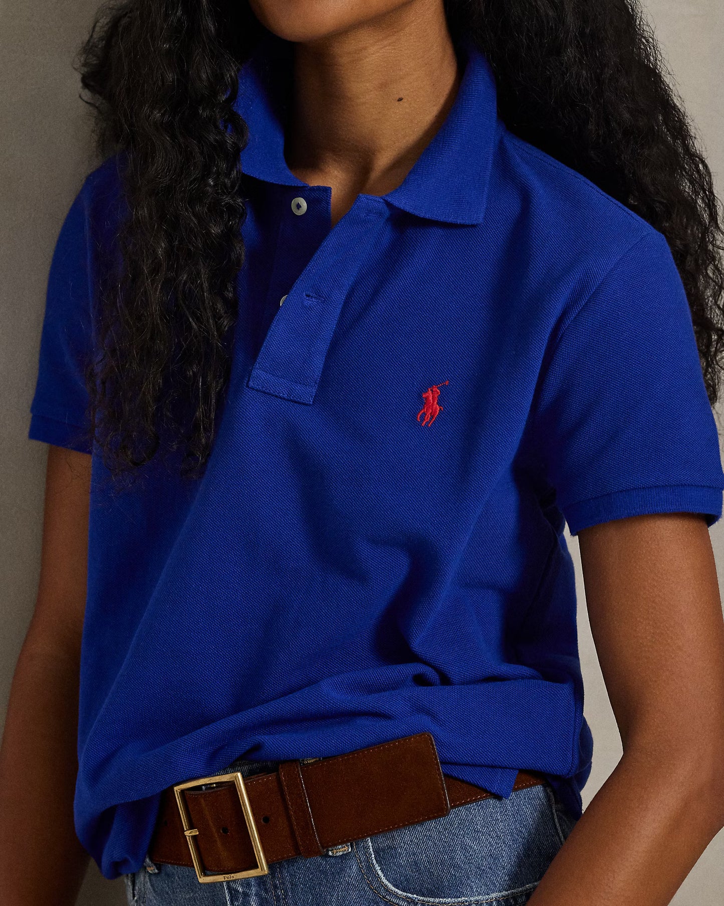 Women's Ralph Lauren Polo Shirt (Royal Blue)