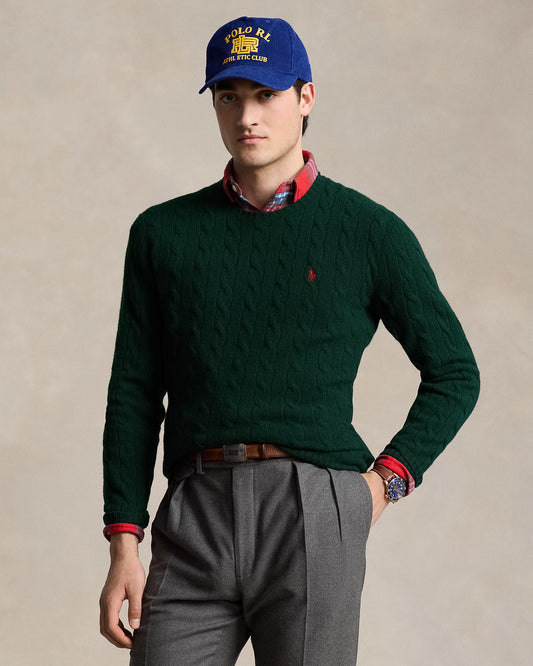 Men's Ralph Lauren Cable-Knit Sweater (Green)
