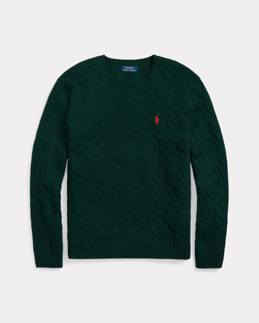 Men's Ralph Lauren Cable-Knit Sweater (Green)