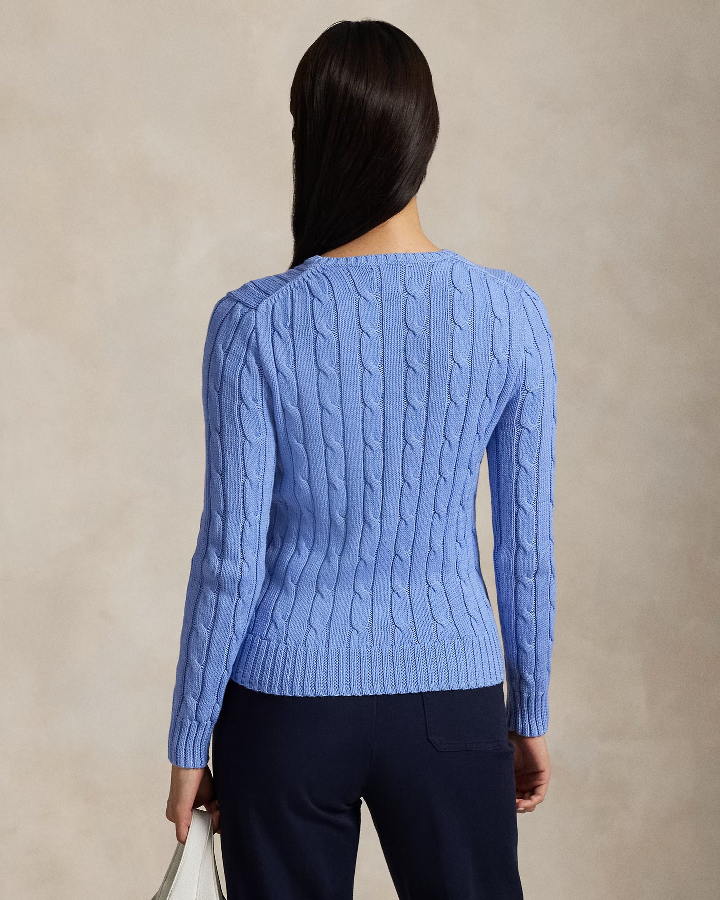 Women's Ralph Lauren Cable-Knit Sweater (Light Blue)