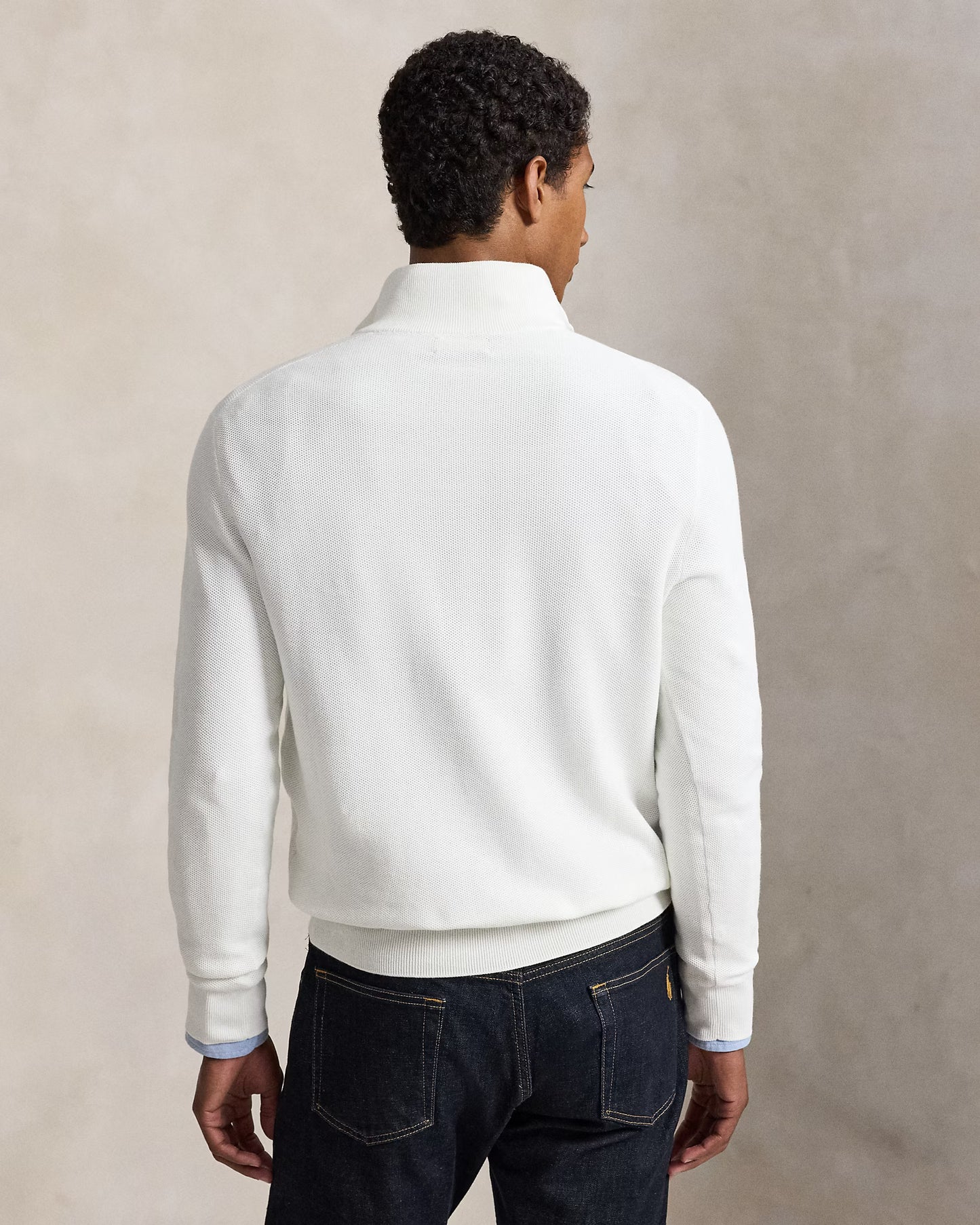 Men's Ralph Lauren Quarter-Zip Sweater (White)