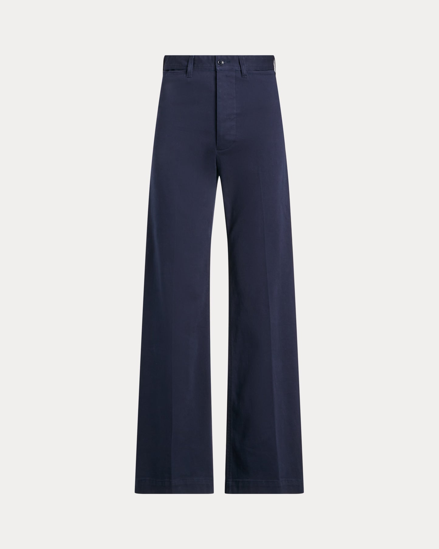Women's Ralph Lauren Button Linen Pants (Navy Blue)