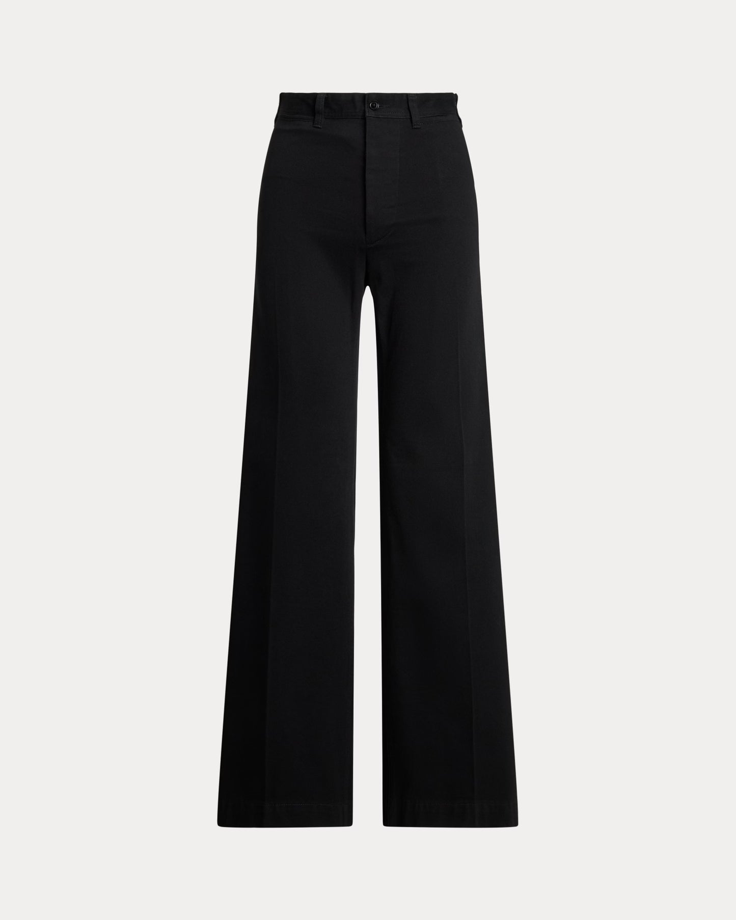 Women's Ralph Lauren Button Linen Pants (Black)