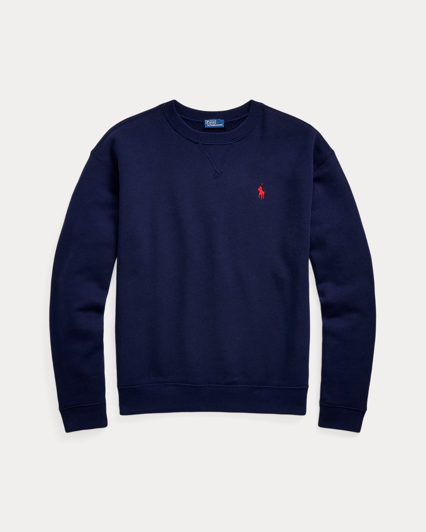 Women's 100% Cashmere Ralph Lauren Crewneck Sweater (Navy Blue)