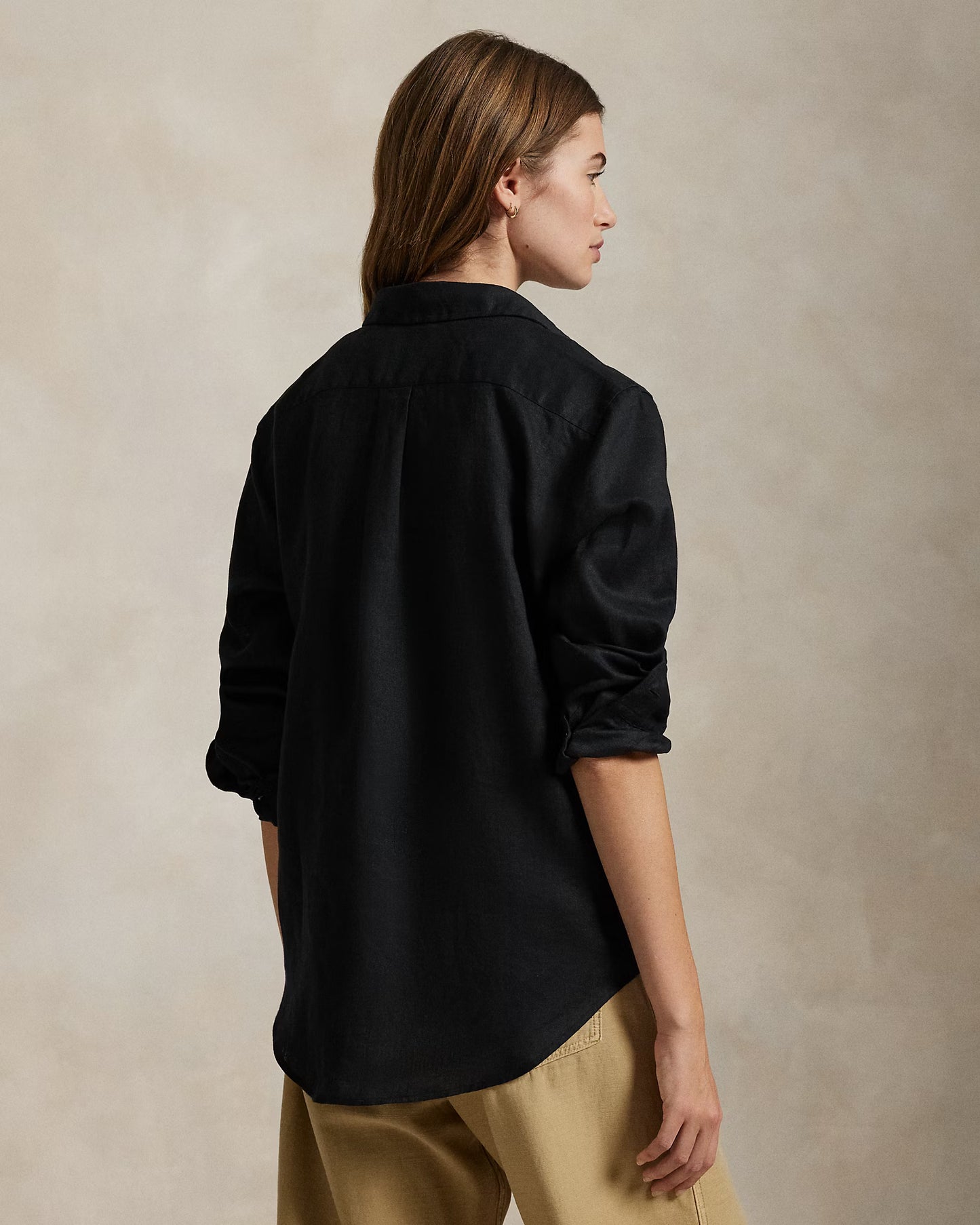 Women's Ralph Lauren Linen Shirt (Black)