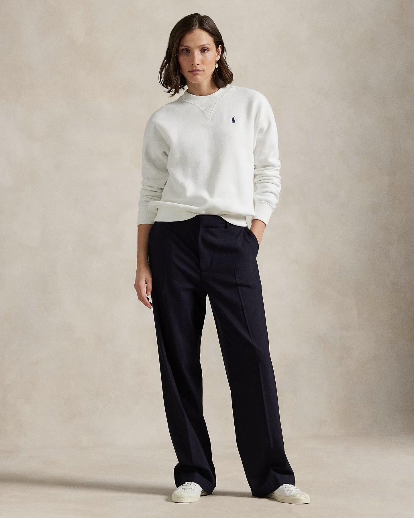 Women's Ralph Lauren Crewneck Sweater (White)