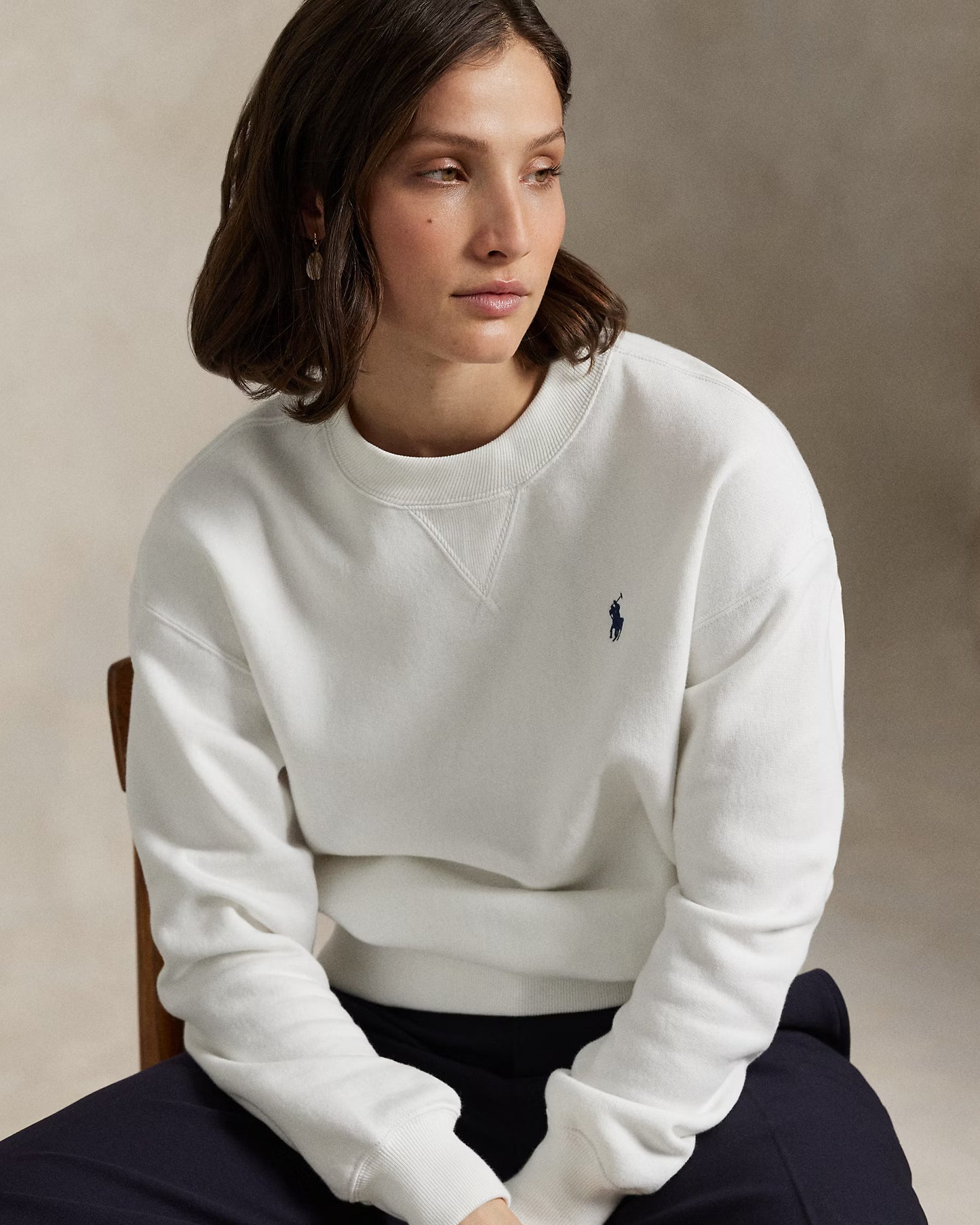 Women's Ralph Lauren Crewneck Sweater (White)