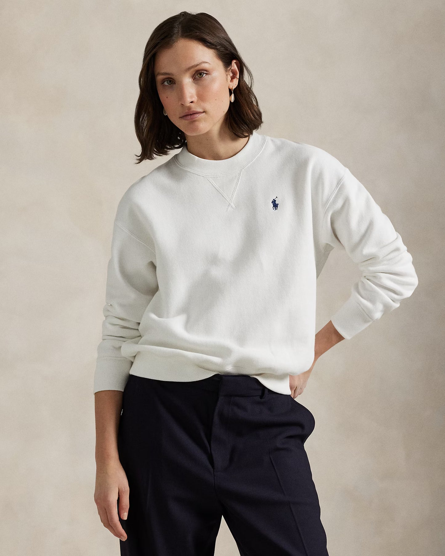 Women's Ralph Lauren Crewneck Sweater (White)