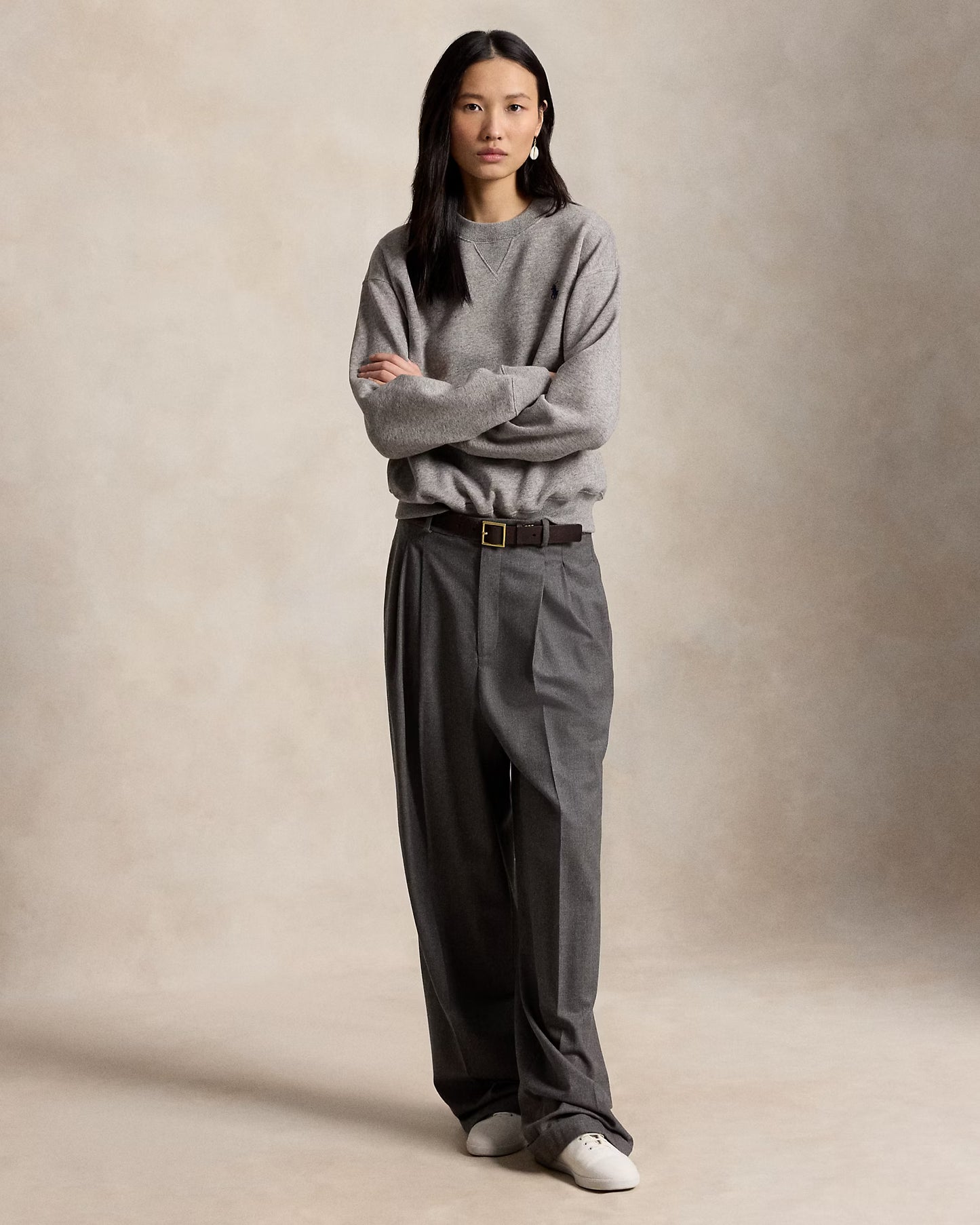Women's Ralph Lauren Crewneck Sweater (Grey)